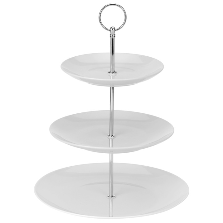 Etajera servire portelan, 25x36 cm