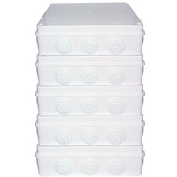 pachet 5 bucati - doza de exterior pt protectie umiditate 255 x 20 x 8cm 12 intrari imagen 4_0_
0