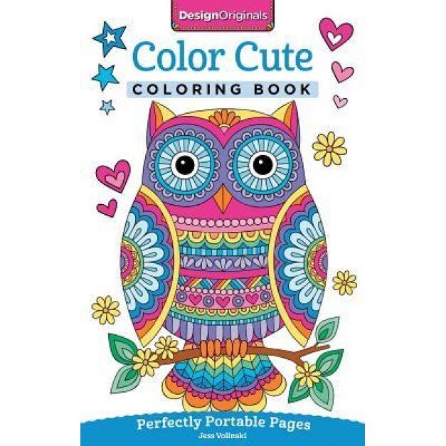 Color Cute Coloring Book: Perfectly Portable Pages, Jess Volinski (Author)