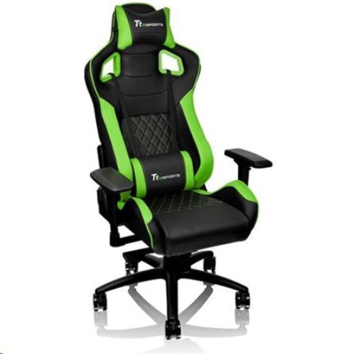 Thermaltake Ttesports GT Fit 100 gaming szék fekete-zöld (GC-GTF-BGMFDL-01) (GC-GTF-BGMFDL-01)