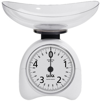 Cantar mecanic de bucatarie Laica LC7106, 5 kg, Alb Cantar mecanic de bucatarie Laica LC7106, 5 kg, Alb