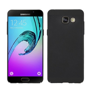 Husa de protectie Air cu perforatii pentru Samsung Galaxy A7 (2016), Negru Husa de protectie Air cu perforatii pentru Samsung Galaxy A7 (2016), Negru