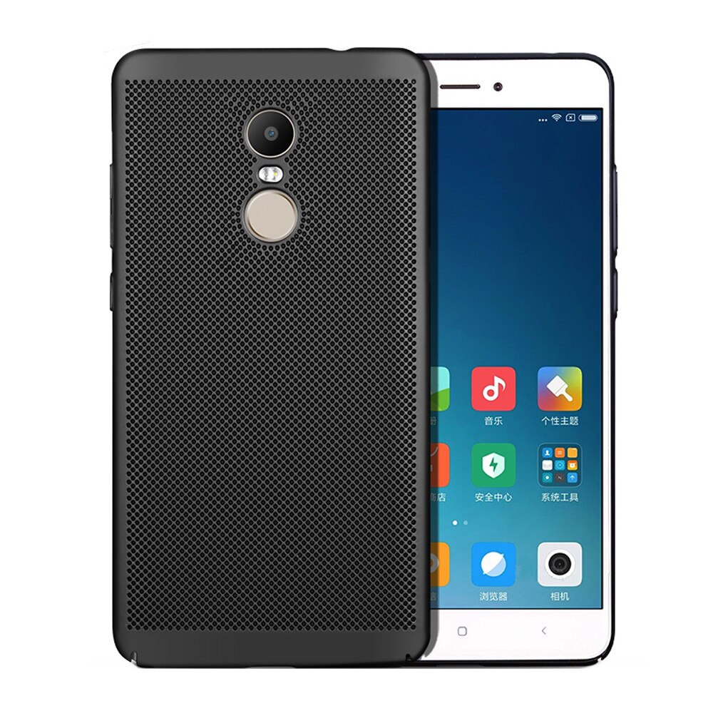 Husa de protectie Air cu perforatii pentru Xiaomi Redmi Note 4 (Mediatek), Negru