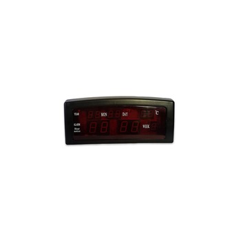 Ceas Full afisaj mare, ora, data, temperatura, 8 ore diferite pentu alarma, 220v Ceas Full afisaj mare, ora, data, temperatura, 8 ore diferite pentu alarma, 220v