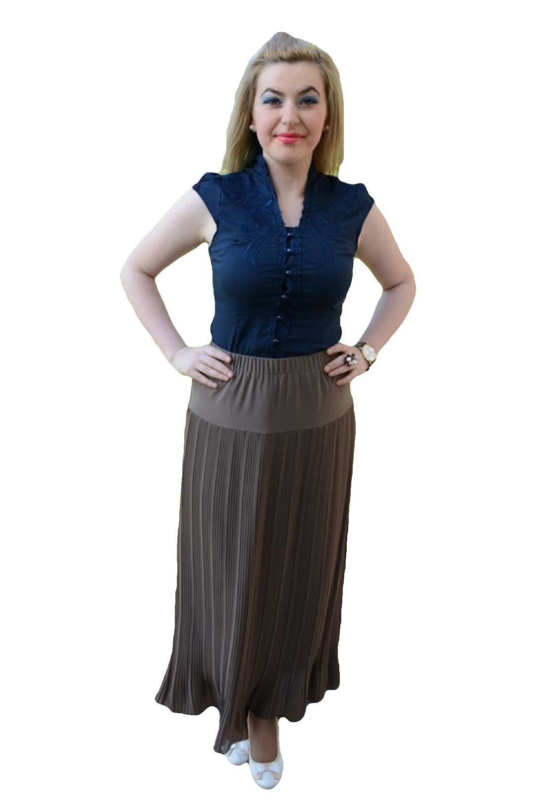 Fusta eleganta, lunga,masura mare, D&J Exclusive, Nisipiu