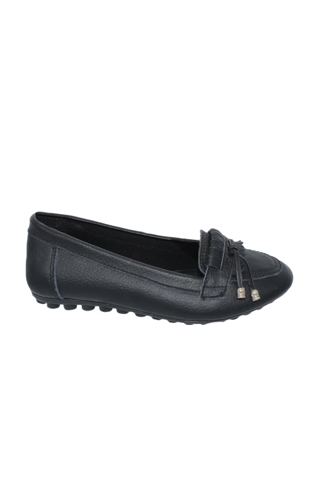 Balerin din piele naturala,D&J Exclusive,, Negru