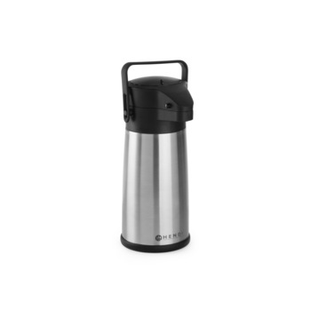 Termos cu pompa Hendi, otel inoxidabil/polipropilena, 2,2 l, Ø15x34 cm Termos cu pompa Hendi, otel inoxidabil/polipropilena, 2,2 l, Ø15x34 cm