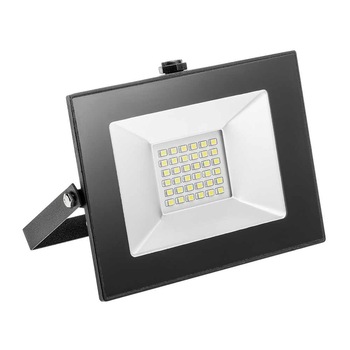 Proiector LED 30W, 2100lm AC220-240V, 50/60 Hz, PF>0,9, RA>80, IP65, 120°, 6400K, negru Proiector LED 30W, 2100lm AC220-240V, 50/60 Hz, PF>0,9, RA>80, IP65, 120°, 6400K, negru