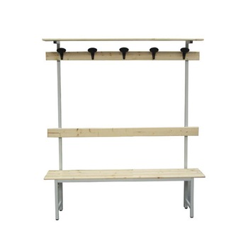 Banca pentru vestiar cuier 1500x350x1850mm H, demontata Banca pentru vestiar cuier 1500x350x1850mm H, demontata