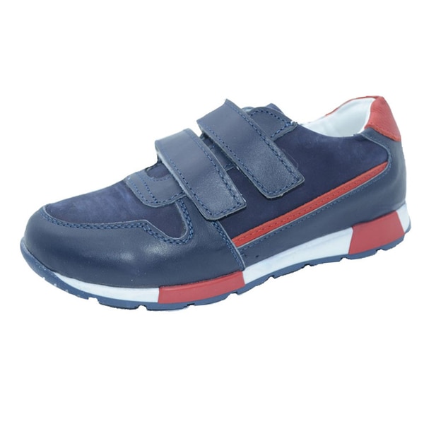 Pantofi ortopedici din piele ecologica pentru baieti Scode, Bleumarin