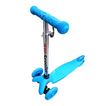 Trotineta „Scooter” pentru Copii cu Roti Luminoase, Albastra Salamandra Kids Trotineta „Scooter” pentru Copii cu Roti Luminoase, Albastra Salamandra Kids