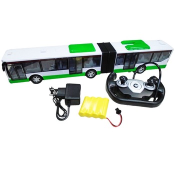 Autobuz Verde de Jucarie din Plastic cu Telecomanda tip Volan cu Functii Complete SALAMANDRA KIDS® Autobuz Verde de Jucarie din Plastic cu Telecomanda tip Volan cu Functii Complete SALAMANDRA KIDS®
