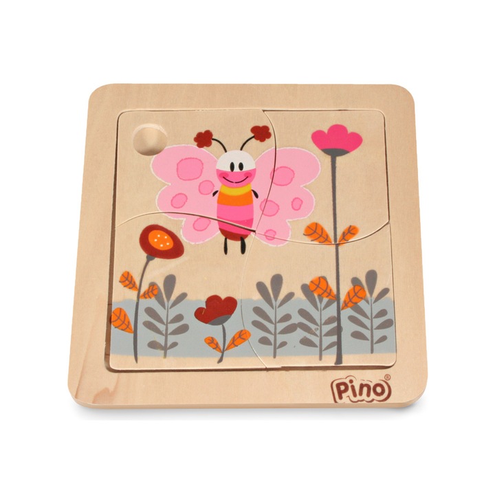 Mini fa puzzle, Pino, 4 db-os, Pillangó