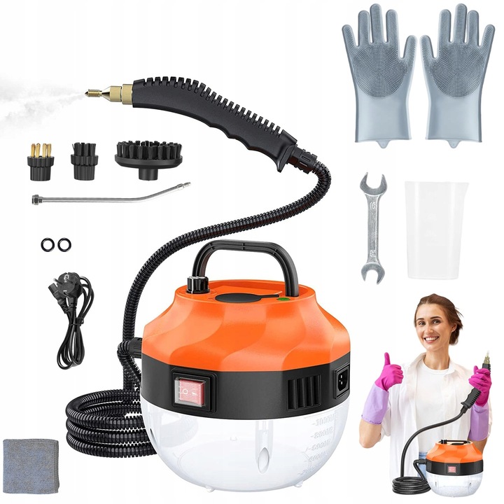 Aparat de Curatat cu Aburi Portabil 2500W - Curatare Profunda Fara Chimicale