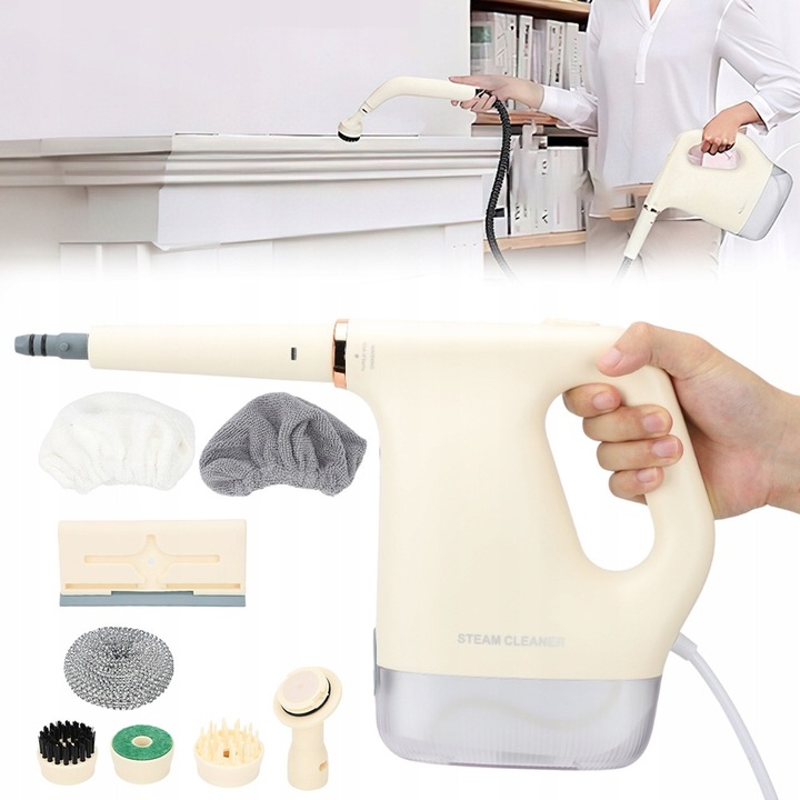 Aspirator cu aburi 1200W, curatare puternica, multifunctional