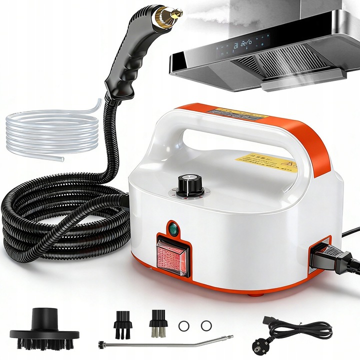 Curatator cu aburi 2500W, 4.5 Bar, 7 Accesorii, Incalzire Rapida