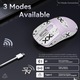 Безжична геймърска мишка ATTACK SHARK® X3, ергономична мишка 49g, Bluetooth 5.2/2.4G Wireless/С кабел, геймърски сензор PAW3395, 26K DPI, живот на батерията 200h, Виолетов