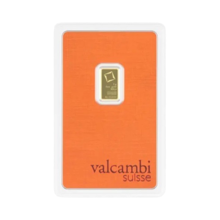 Valcambi 1 gram lingou de aur