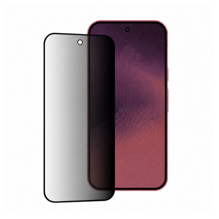 Folie Sticla Securizata Upzz® Compatibila Cu Google Pixel 11 PRO, Privacy, Filtru Confidentialitate 40 Grade