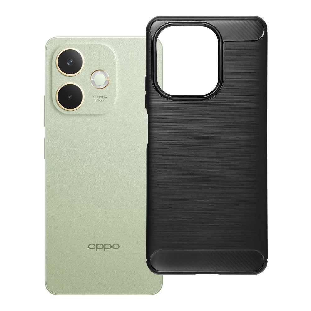 Husa protectie Carbon pentru Oppo A5 Pro, neagra