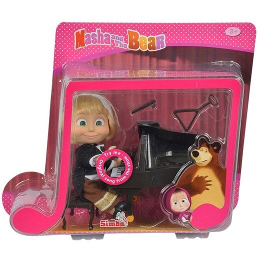Masha si Bear, Simba, Multicolor, 20x23x9cm