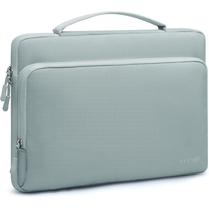 Geanta Laptop 17-17.3 Inch, Protectie Multipla, Albastru Cenusiu