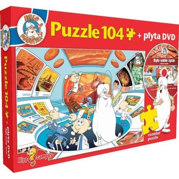 Hippocampus puzzle, Egy élet volt, 104 darab, DVD lemez