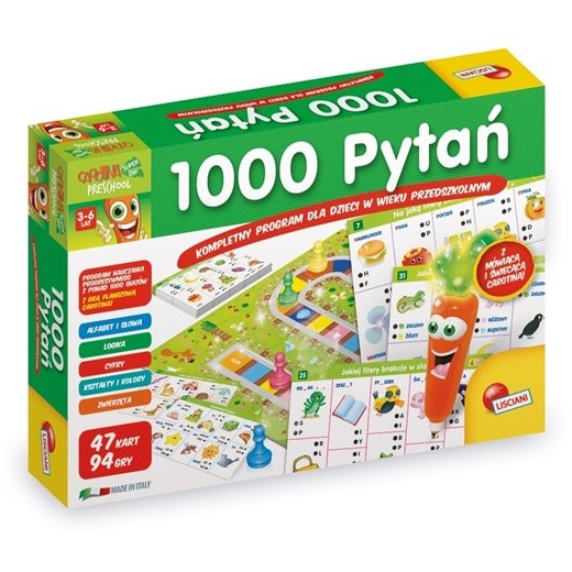 Joc educativ Dante, Carotina's Lisciani cu 1000 de intrebari