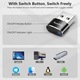 Egér Mozgás Szimulátor, Plug & Play, 2 Mozgásmód, USB-C Csatlakozás, Fekete