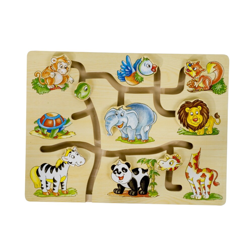 Puzzle din lemn, Pino, Labirint , Jungla