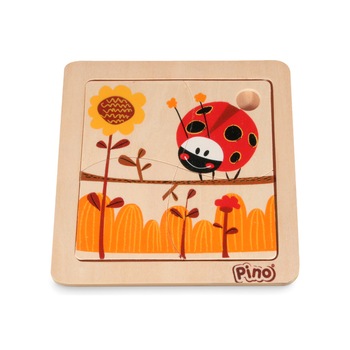 Puzzle din lemn, Pino, Gargarita, 4 piese Puzzle din lemn, Pino, Gargarita, 4 piese
