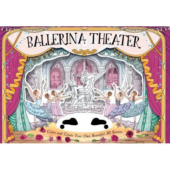 Ballerina Theater: Color and Create Your Own Beautiful 3D Scenes, Anna Brett (Author)
