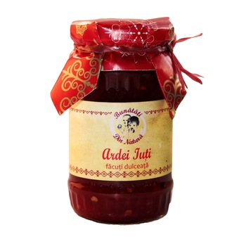 Dulceata de Ardei Iuti 250g Bunatati din Natura sos picant 100%natural Dulceata de Ardei Iuti 250g Bunatati din Natura sos picant 100%natural