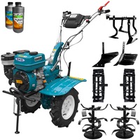 pachet motocultor profesional dkd hs 1000b motor 7 cp latime de lucru 110 cm senzor de ulei freze de lucru roti cauciuc roti metalice plug arat rarita reglabila prasitoare  cadou 1l ulei motor agropro 1l ulei transmisie agropro imagen 11_0_
0