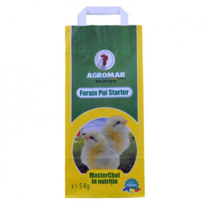 AGROMAR Furaj Pui Starter, 0–30 zile, 22% Proteina, Brizura, 10 kg