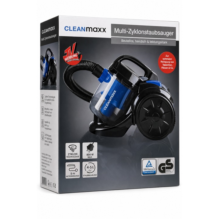 Aspiratorul fara sac CLEANmaxx Multi-Zyklonstaubsauger 800W