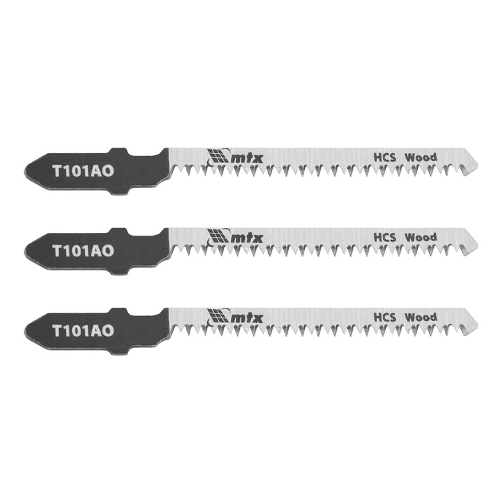 Ножове за прободен трион за дърво MTX, 3 бр., T101AO, 50 х 1,4 mm, за фигурно рязане