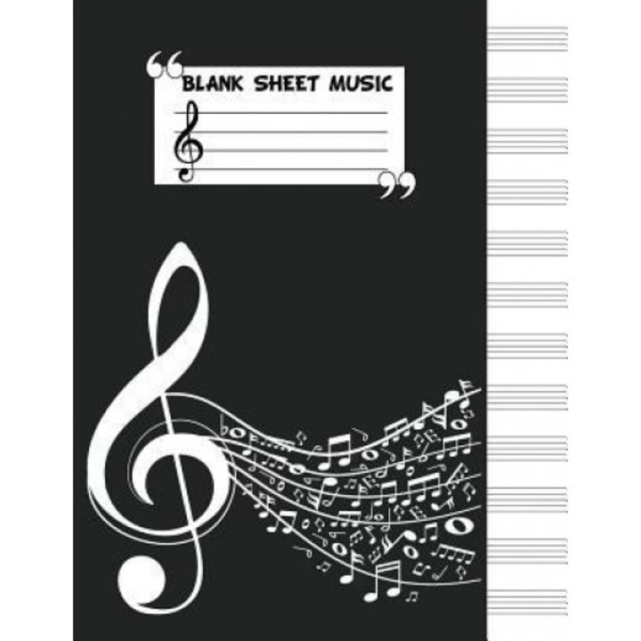 Blank Staff Paper: 12 Stave Blank Sheet Music - Music Manuscript Notebook - 8.5x11 - 104 Pages - (Composition Books - Blank Sheet Music B, Me Journal (Author)