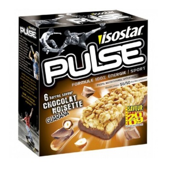Batoane energizante Isostar Pulse Energy, Guarana, 6 bucati x 23 g Batoane energizante Isostar Pulse Energy, Guarana, 6 bucati x 23 g