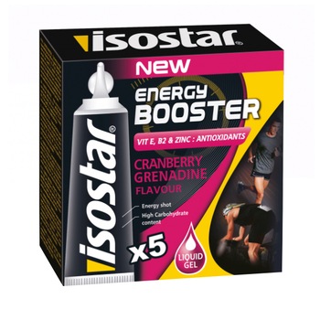 Gel energizante Isostar Energy Booster, Aroma Merisoare,100g (5x20g) Gel energizante Isostar Energy Booster, Aroma Merisoare,100g (5x20g)
