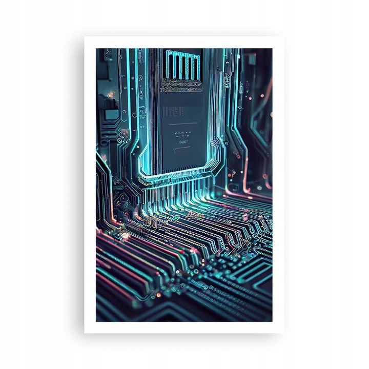 Poster Tehnologie Procesor 61x91cm, Decor Perete Premium