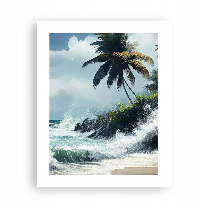 Tablou Poster Plaja Tropicala 40x50cm, Decor Perete Modern