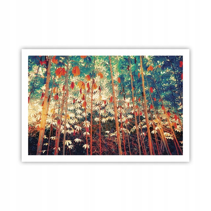 Poster Decorativ 91x61cm Padure Natura, Stil Japonez, Premium