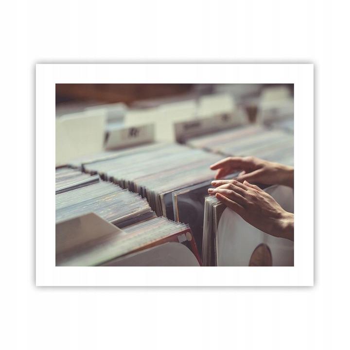 Poster Muzica Vinil 50x40cm, Decor Perete Premium, Stil Modern