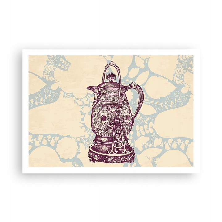 Plansa Decorativa Perete 100x70cm - Dzbanek Cafea, Stil Modern
