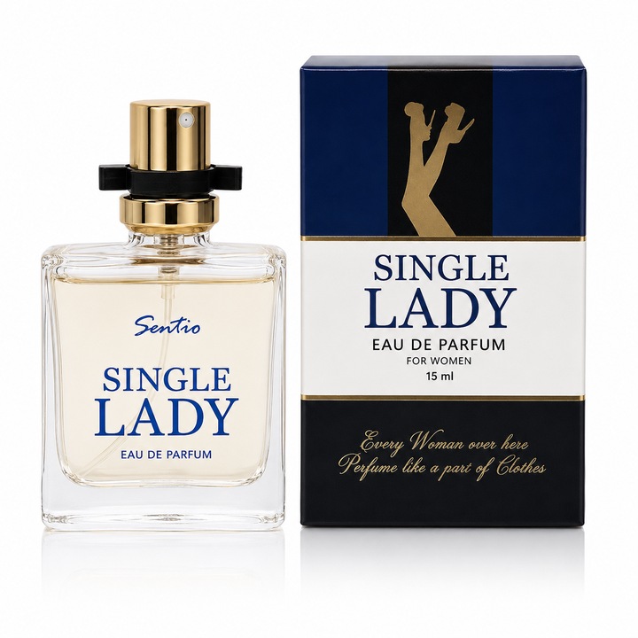 Apa de parfum pentru femei, Parfum dama Single Lady, EDP, 15 ml, SENTIO®