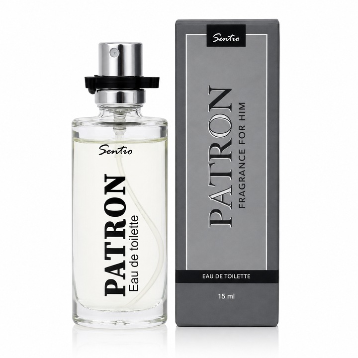 Apa de toaleta pentru barbati, Parfum barbatesc Patron For Him, EDT, 15 ml, SENTIO®