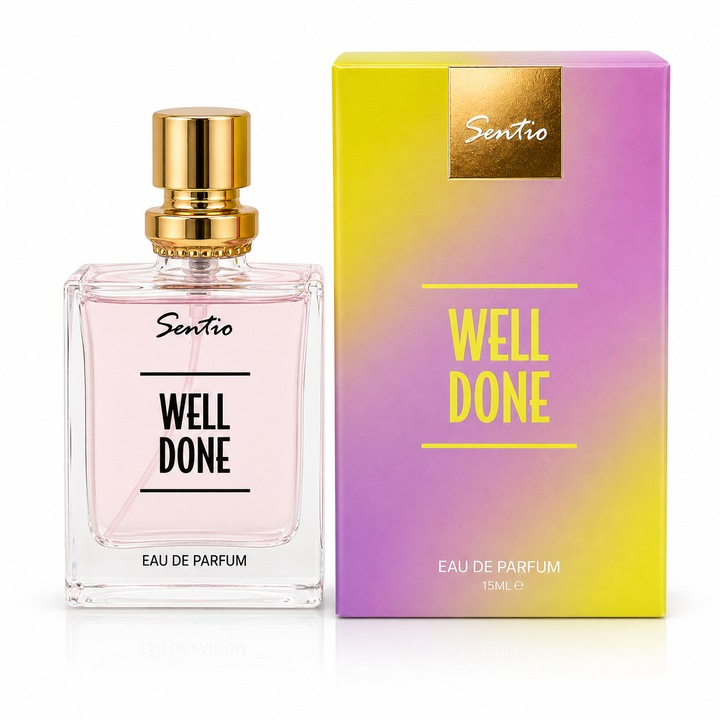 Apa de parfum pentru femei, Parfum Well Done, EDP, 15 ml, SENTIO®