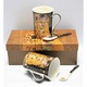 Set 2 Cani Portelan 300ml, Gustav Klimt "Sarutul", Queen Isabell
