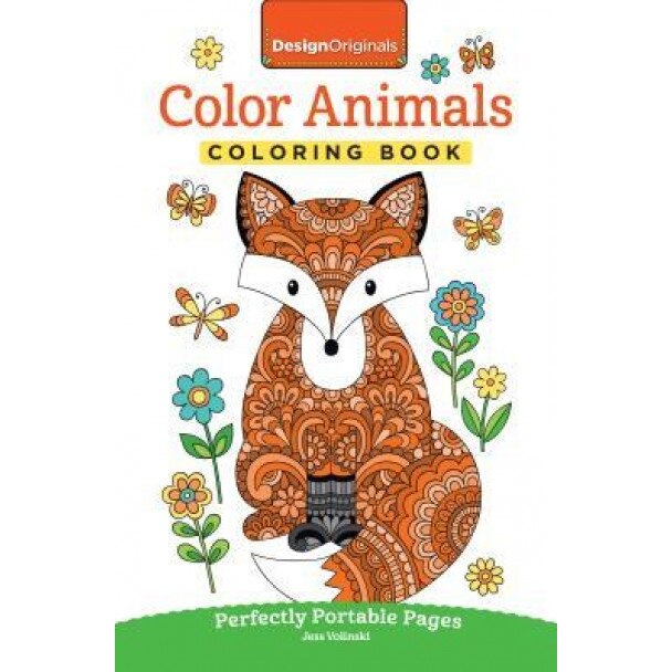 Color Animals Coloring Book: Perfectly Portable Pages, Jess Volinski (Author)